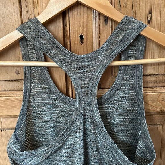 Athleta Tank XXS Gray Black Green Racerback Mesh Multicolored Athletic Shirt - Picture 7 of 9